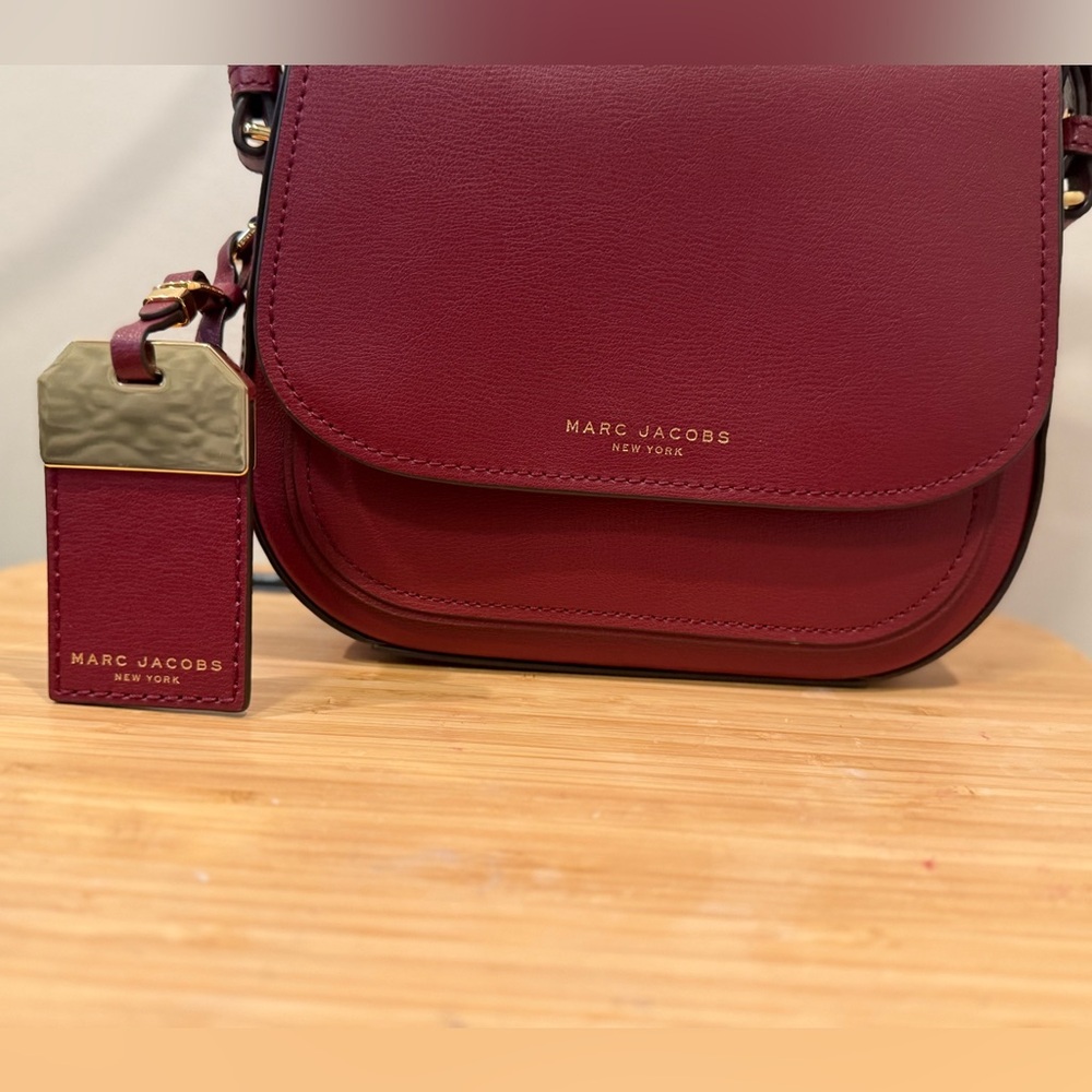 Marc Jacobs Berry Red Leather Crossbody